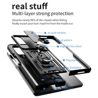 Samsung Galaxy z Fold 4 Tpu Pc Case with Sliding Camera Cover - Black thumbnail