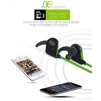 Wireless Bluetooth In-ear Headset with Magnetic Switch & Indicator Light - Green thumbnail