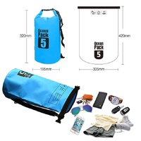 Waterproof Single Shoulder Bag Dry Sack 5L Capacity - Green thumbnail