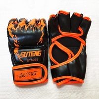 Adult Half-Finger Boxing Gloves For Training - Green thumbnail