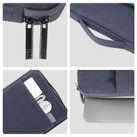 15-16.7 Inch Laptop Sleeve Briefcase With Zipper And Handle - Grey thumbnail