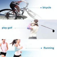 Breathable Golf Sunscreen Sleeve - Fluorescent Green - Grey thumbnail