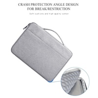 Waterproof Oxford Laptop Handbag With Trolley Strap - Grey thumbnail