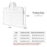 Waterproof Portable One-shoulder Handbag for 14.1 Laptops with Magic Stick & Suitcase Belt - Pu Leather Zipper Hidden Strap - Light Grey thumbnail