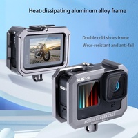 Metal Border Frame Mount for Gopro Hero10 / 9 with Dual Cold Shoes Base thumbnail