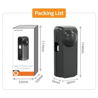 Transparent Black Sunnylife Camera Cover for Insta360 X4 with Integrated Lens Screen Protection thumbnail