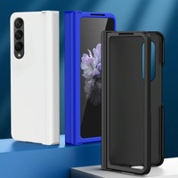 Foldable Skin Feel Case for Samsung Galaxy z Fold 4 / 5g - Sky Blue thumbnail