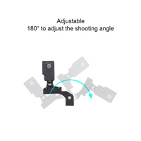 Universal Motorcycle Phone Bracket for Action Cameras - Blue thumbnail