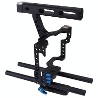 Sony A7 / A7S / A7R Camera Cage Stabilizer With Handle - Blue thumbnail