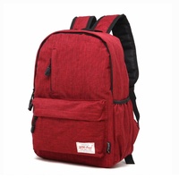 Multi-function Canvas Laptop Backpack - Fits 15.6 Macbook Samsung Sony Dell Alienware Chuwi Asus Hp - 42x29x13cm - Magenta thumbnail