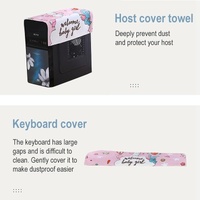22 Desktop Computer Lcd Monitor Dust-proof Cover - Cloth Material - Lovers Swan thumbnail