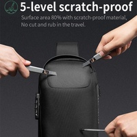 Waterproof Anti Theft Crossbody Chest Bag Men Oxford Cloth 34X18X10Cm - Red thumbnail