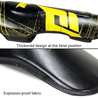 Thickened Leg Guards For Freestyle Grappling Thai Boxing And Taekwondo - Red thumbnail