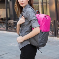 Xy Series Multi-functional Backpack for 13.3 Inch Laptop - Fashion Colour Matching - Rose Red thumbnail