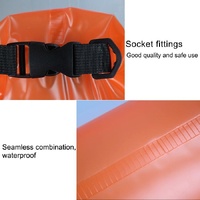 Waterproof Single Shoulder Dry Bag Outdoor Pvc Barrel Dry Sack Capacity Under 50L - Rose Red thumbnail