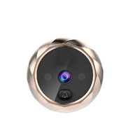 2.8 Lcd Screen Cat Eye Doorbell With Night Vision - Silver thumbnail