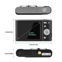 2.7k Full Hd 44mp 16x Zoom 2.88 Digital Camera for Kids - Silver thumbnail