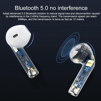 Wireless Bluetooth Earphones with Touch Display - White thumbnail