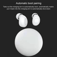 Wireless Earphones with Led Charging Box - J1 Tws - White thumbnail