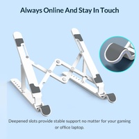 Portable Laptop Stand - Foldable - White thumbnail