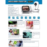 Wireless Baby Monitor With 2-Way Talk & Night Vision - 3.2 Lcd - 2.4Ghz - White thumbnail