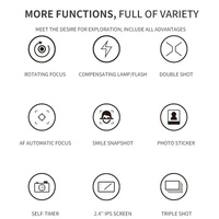 32mp Children's Digital Sports Camera with 2.4 Screen - Mini Size - Yellow thumbnail