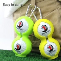 2-pack Golf Silicone Double-ball Protection Sleeves - Yellow thumbnail