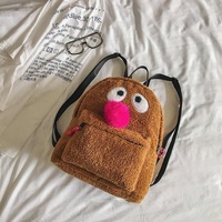 Girls' Plush Bird Backpack - Compact and Cute thumbnail