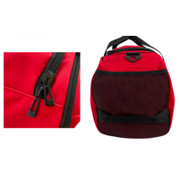 48 Litre FIB Sports Duffle Bag Duffel Gym Canvas Travel Foldable - Red thumbnail