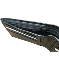 Futura Mens RFID Slim Genuine Leather Wallet - Black thumbnail