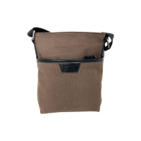 FIB Byron Canvas Sling Bag Shoulder Travel Cross Body - Brown thumbnail