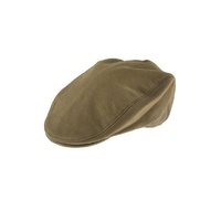 Dents Mens Moleskin Flat Cotton Cap Ivy Hat - Camel - Medium thumbnail