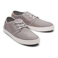 TOMS Mens Canvas Casual Sneakers Low Summer Shoes - Grey - US 9 thumbnail