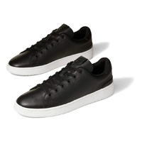 TOMS Classic Mens TRVL LITE Leather Sneakers Shoes Runners Skate - Black - US 8 thumbnail