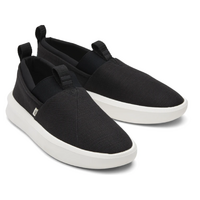 TOMS Mens Canvas Slip On Shoes Casual Sneakers Breathable Espadrilles - Black - US 10 thumbnail