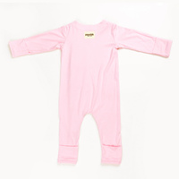 Ponchik Babies + Kids - Magnetic Bamboo Body Suit - Love - 0-3m thumbnail
