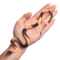 RUBBER SNAKE Halloween Fake Toy Soft Party Prop Trick - Assorted Colours thumbnail
