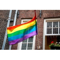 DELUXE RAINBOW GAY PRIDE FLAG Outdoor Banner 150x90cm 3x5ft with Metal Eyelets thumbnail