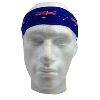 Australia Flag Headband Tennis Cricket Australia Day Aussie Costume in Blue thumbnail