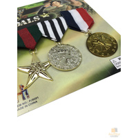 3x Army Solider Medals Combat Party Costume Halloween Fancy Dress Replica thumbnail