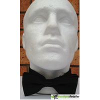 Mens BOW TIE Wedding Tuxedo Formal Bestman Necktie Classic Plain Party  - Black thumbnail