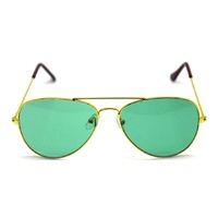 Green and Yellow Gold Aviator Party Glasses – Fun Novelty Set Australia Day thumbnail
