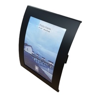 Curve Picture Photo Frame Curved Aluminium Portrait 10cm x 15cm (4"x6")  - Black thumbnail