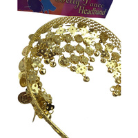 BELLY DANCE HEADBAND Indian Fancy Dress Costume Gypsy Bollywood Tribal Boho thumbnail
