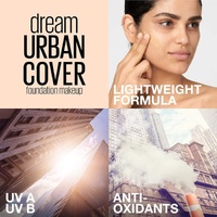 Maybelline Dream Urban Full Cover Liquid Foundation Toffee (330) 4.5g 30ml SPF 40 thumbnail