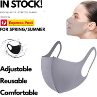 SUMMER Reusable Breathable Face Mask Mouth Mask Anti Dust Haze Protective in Grey thumbnail