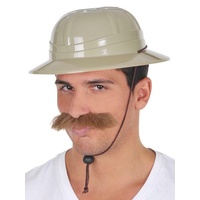 SAFARI HAT Camping Pith Helmet Solid African Hunter Jungle Costume Party thumbnail