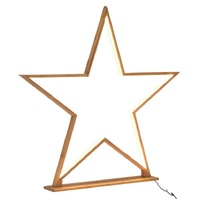 87cm Bamboo Star Table Lamp Desk Light LED Strip Modern Designer - Natural thumbnail