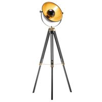 Premium Tripod Spotlight Lamp Nautical Designer Extendable Light - Matte Black thumbnail