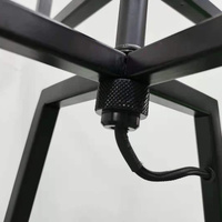 Modern Dimmable Floor Lamp + Table Desk Lamp w/ Linen Shade Scandi - Matte Black thumbnail